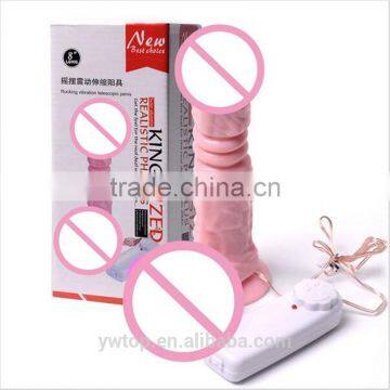 Realistic Dildo Vibrator Automatic Sex Machine For Women Masturbation Sex Toy Telescopic Rubber Penis