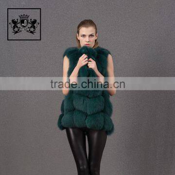Factory Latest Fashion Coat Animal Fur Knitted Fox Fur Vest photo-5