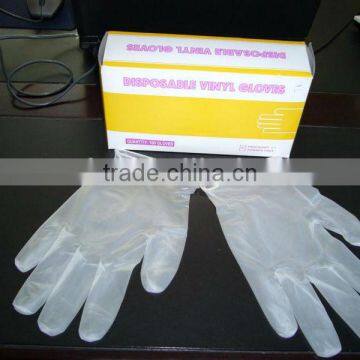 Disposable vinyl gloves for food handling with ce cleanroon, lab, hospital, medical, aql1.5- 4.0 ISO, CE, FDA approved