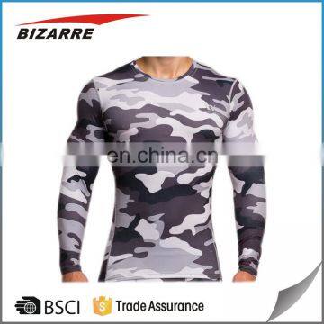 Low MOQ Mens Long Sleeve Compression Tshirts for Gym and Fitness photo-5