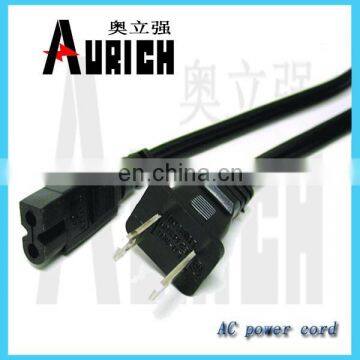 Home Appliance Application hair iron power cord and NEMA Male End Type power supply cable