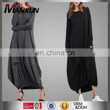 High Quality Muslim Kebaya 2017 Dubai Abaya Cotton Material Women Every Long Dress