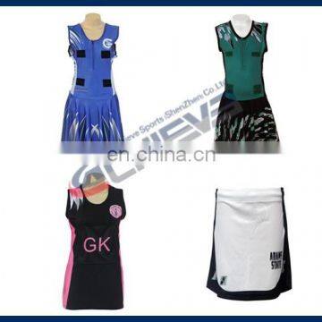custom made netball dresses sublimation printed team netball dress