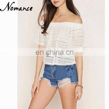 korean lace Off Shoulder top