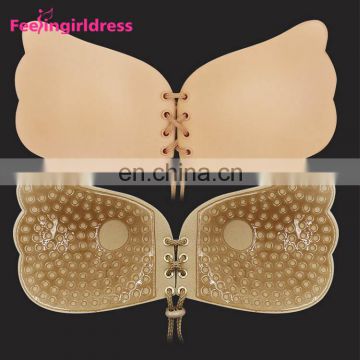 New Style Self Adhesive Black Nylon Strapless Backless Bra