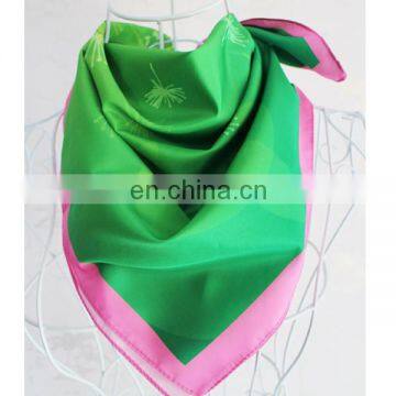 single side multifunction satin square neck scarf bandana