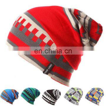 Skull Hat Warm Winter Beanie Acrylic slouch beanie winter hat Beanie Knit Cap