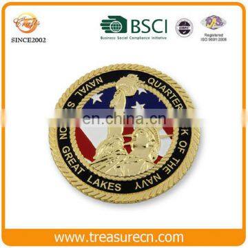 High quality cheap custom metal challenge souvenir coin