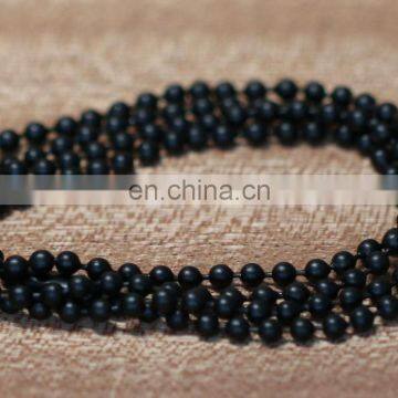 Wholesale good quality black women accessory metal ball chain