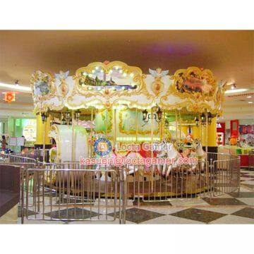 Zhongshan Hot Selling Outdoor Amusement Theme Park Equipment Carousel, Merry go Round 18 Seat Luxury Carousel Earn Money photo-3
