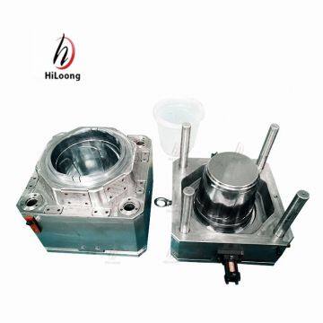 Huangyan mould factory steel injection plastic bucket mold