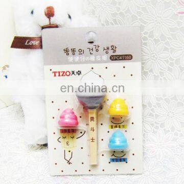 funny earser set TPR eraser toilet plunger shape eraser