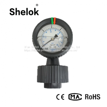 Double-sided Oil Filled Manometer Diaphragm Seal Pressure Gauge photo-2