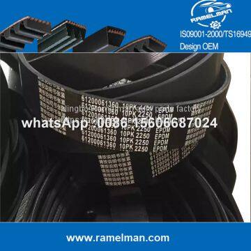 Supply Original quailty  IVECO pk belt fan belt Generator belt OEM 500341810/12PK1830 /500341808/12PK1814/504049426/12PK1835