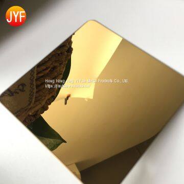 Wholesale Customized Golden Mirror Color Stainless Steel Sheet photo-4