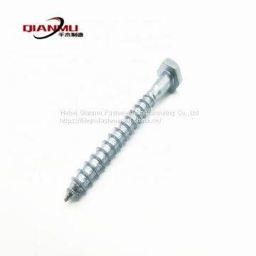 Factory Price High Quality Manufacturer Flat Head Hex Head Wood Screw  hdg wood screw