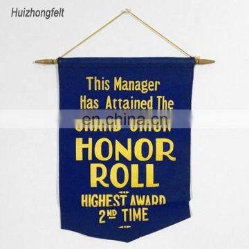 Custom Image Pennant Banner Felt Wholesale Mini Flag for Promotion