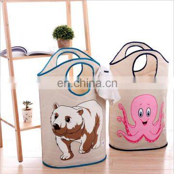 High Quality Kids Room Portable Toy Storage Bag, Washable and Clean Easy. Cartoon Design Laundry Bag photo-3