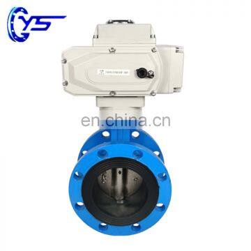 Good Quality Adjust Flange Connection Butterfly Valve With Electric Actuator