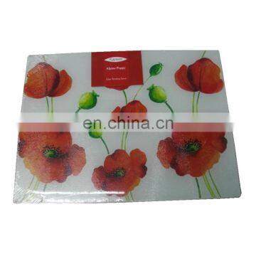 Eco friendly 4mm 5mm thick Tempered Glass Chopping / Cutting Board