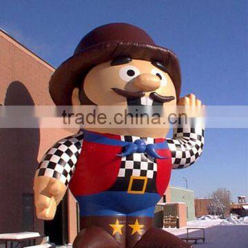 New design lovely inflatable mascot for outdoor exhibition with logo printing