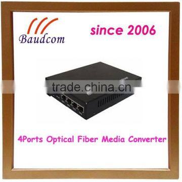 4Ports Ethernet fiber optic media converter price