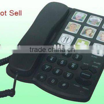 hearing aid big button telephone with pictures