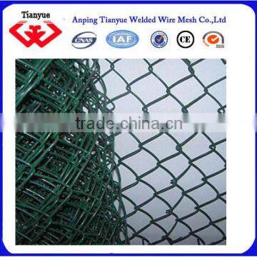 Green Color Pvc Coated Chain Link Fence photo-3