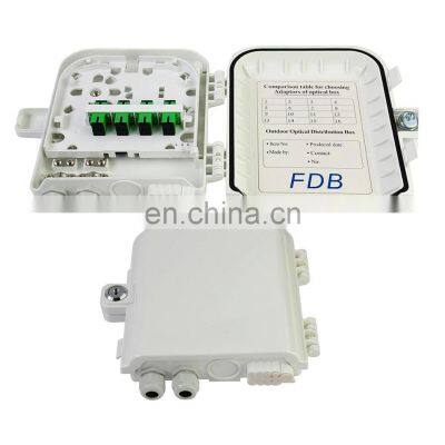 8 Fiber Cores FTTH Distribution Box FDB Fiber Terminal Box 8 core Adapter Fiber Distribution Box