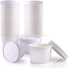 Dessert cups 6 oz paper ice cream cups with lids disposable dessert storage containers