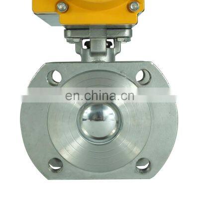 DKV DN30 Italian ultra-thin pneumatic directional valve pneumatic flange wafer ball valve