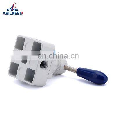 High Quality 4HV Series 4HV230-08 4HV210-08 Aluminum Pneumatic Hand Lever Control Pull Push Hand-Switching Valve