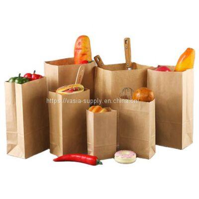 New Design Gift Paper Shopping Bag Craft Brown Custom Kraft Paper Bag bolsas de papel without handle