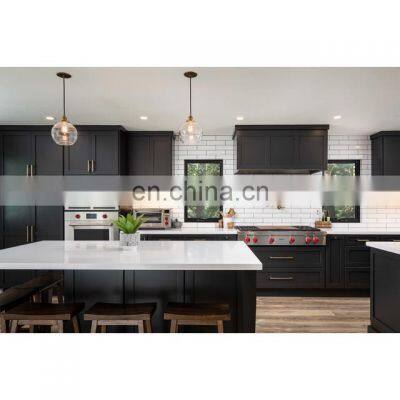 Classic White Wood Color Modular Modern Kitchen Cabinets With Island photo-3