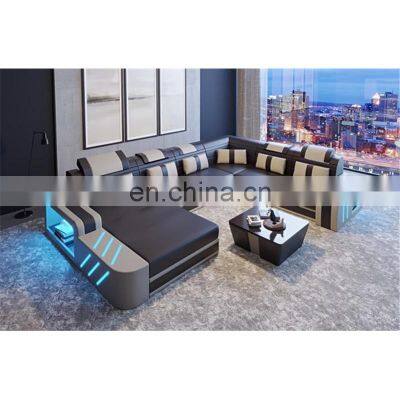 New Fashion Nordic Sofa Italian European Luxury Couch Living Room Furniture Leather Sofa Bed for Home