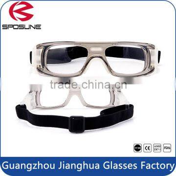 Indoor sports square PC frame paintball goggle with adjustable elastic strap dribble safety eyeglasses