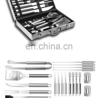 Factory Supply 18pcs Stainless Steel Cooking Commercial Outdoor Grill BBQ Tools Set photo-4