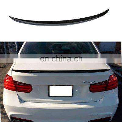 MP style Carbon fiber rear boot lip spoiler for BMW M3 F80 3 series F30 P spoiler 4 door sedan 2012 - 2018