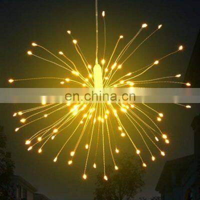 Cheap Lithium Battery Operated Wedding Decoration Copper Wire Rechargeable Fireworks Led Fairy String Light