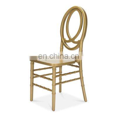 Indoor elegant acrylic resin cadeiras wedding king chair chiavari chair