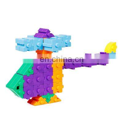 Kindergarten preschool combination puzzle toys children Develop intelligence plastic building blocks toy for wholesale