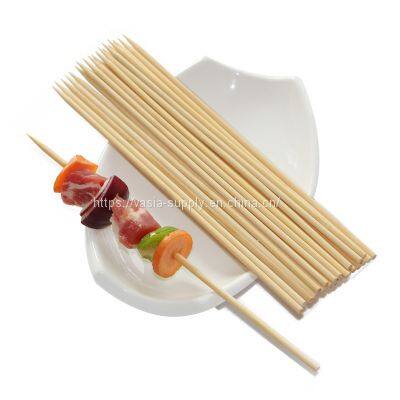 Cheap Disposable Natural Round eco Bamboo Skewer Round 6 inch Kabob Sticks