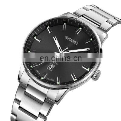 SKMEI 1878 New Arrival Quartz Watch for Men Wristwatch Simple Stainless Steel Strap Watch for Men