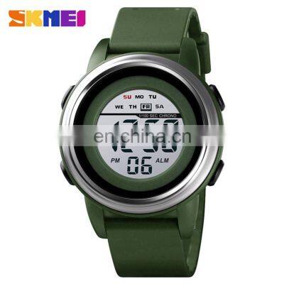 SKMEI 1594 Mens Watch Digital Week Date Time Waterproof Plastic Case Silicone Sports Men Watches