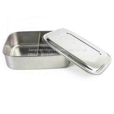 Wholesale Stainless Steel Rectangle Food Storage Containers Leak Proof Lunch Box With Lid photo-4