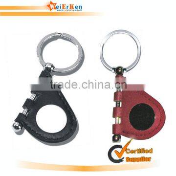 Custom round leather key chain Promotion