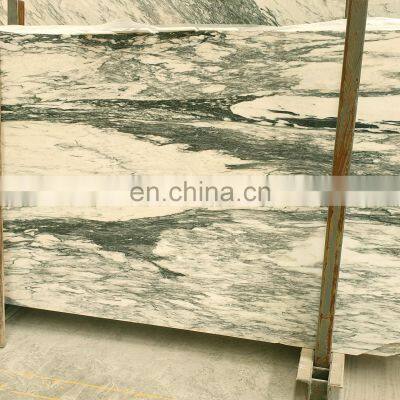 Premium Quality Arabescato White Marble Slab For Villa and Home Decoration 2cm Thick Slabs From Turkey photo-4