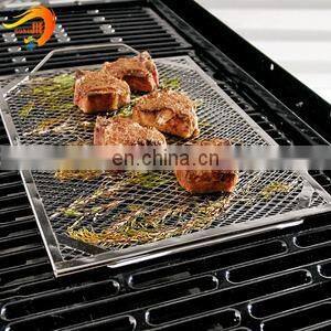 Stainless Steel Bbq Grill Basket Net Expanded Grilling Net Wire Mesh photo-3