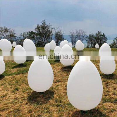 large egg led standing lamp Outdoor home garden festival Landscape decoration solar led ball sphere stone light lamp