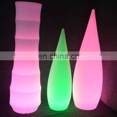 decorative led night lights /Modern fancy RGB 16 color change dimmable cordless solar lights outdoor led floor standing lamp